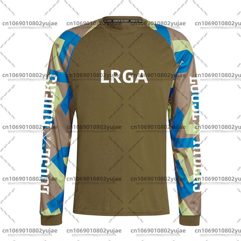 Mountain Biking Downhill - Men's motocross long-sleeved loose riders jersey