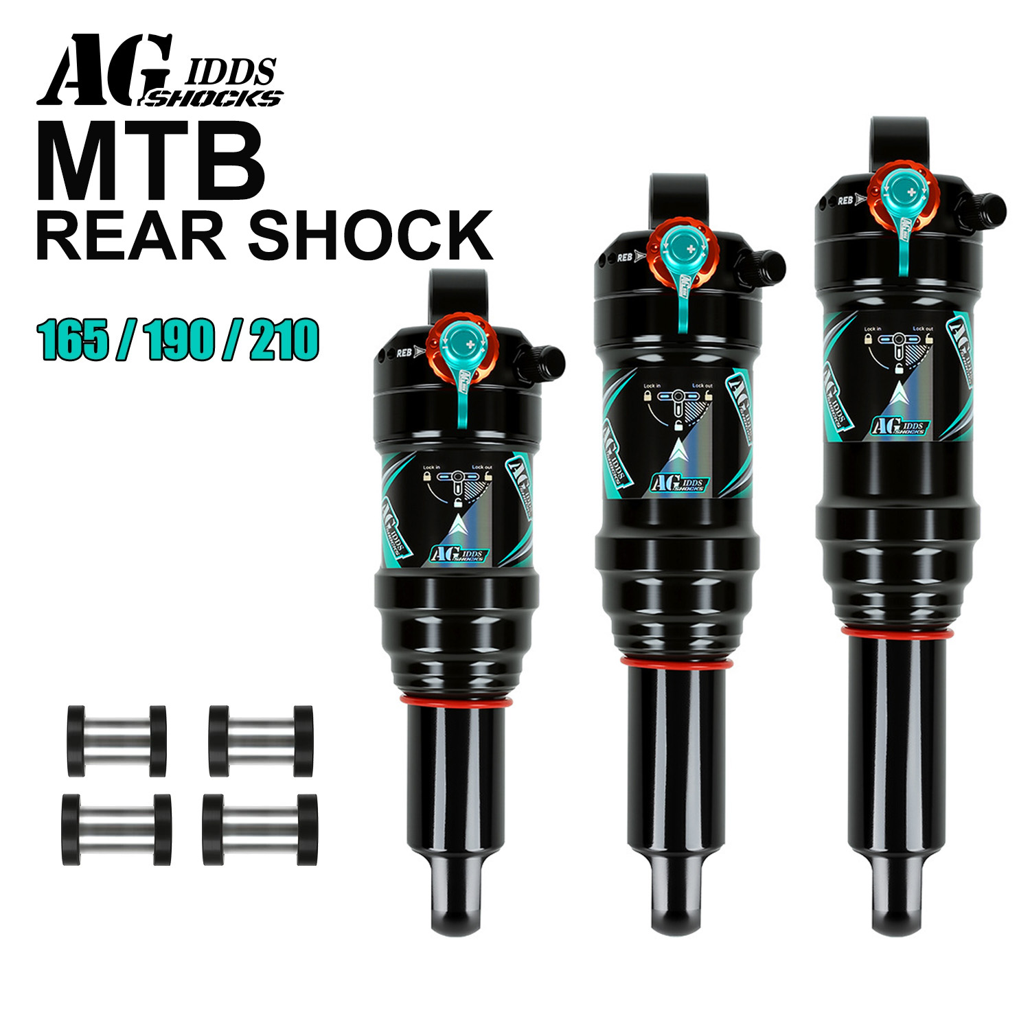 AGSHOCKS MTB Rear Shock Bicycl - огляд і ціна Mountain Biking Downhill