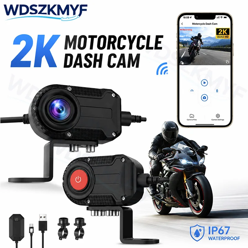 WiFi 2K HD Motorcycle DVR Wate - огляд і ціна Mountain Biking Images