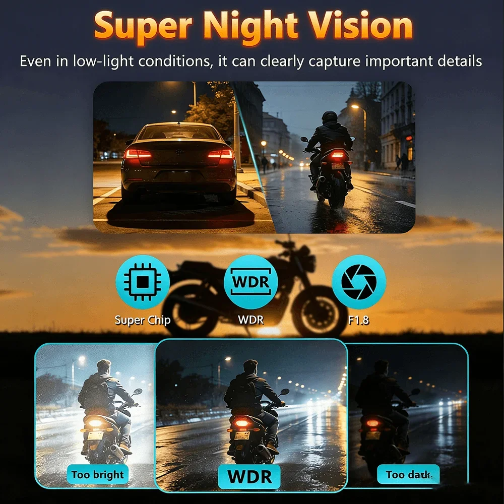 New 2K QHD WiFi Dash Cam IP66  - огляд і ціна Mountain Biking Images