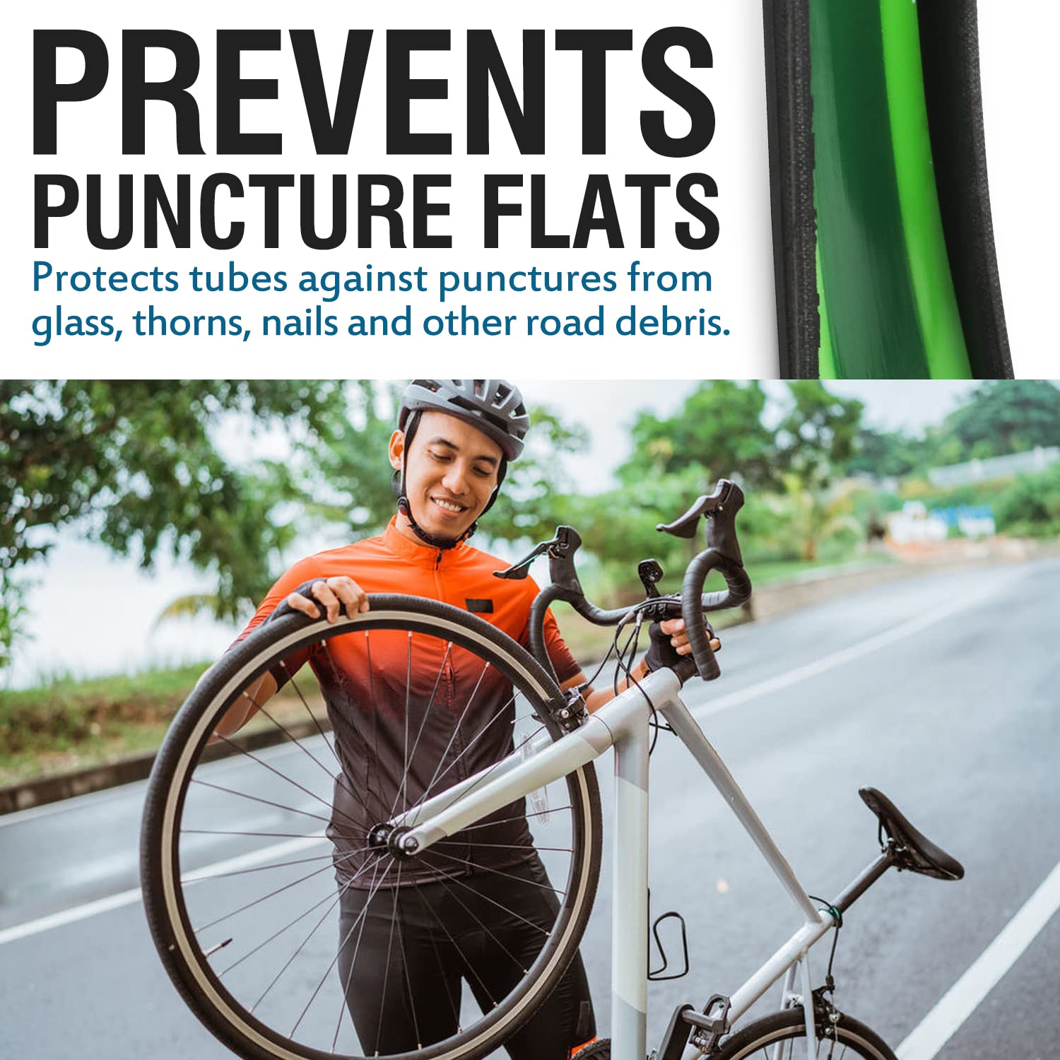 Bike Tire Liner-Help Prevent F - огляд і ціна Mountain Biking Tube