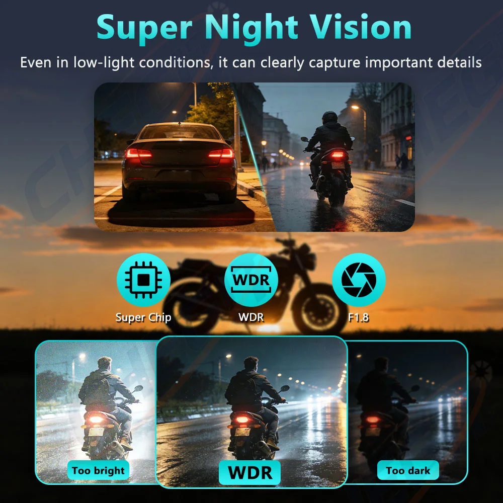 Motorcycle Driving Dash Cam DV - огляд і ціна Mountain Biking Images